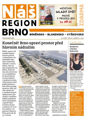 Obálka e-magazínu Náš Region - Brno 10/2023