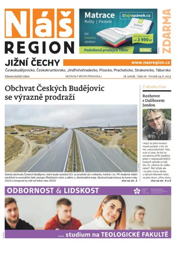 Obálka e-magazínu Náš Region - Jižní Čechy 26/2023