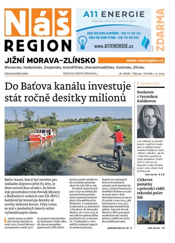 Obálka e-magazínu Náš Region - Jižní Morava/Zlínsko 49/2023