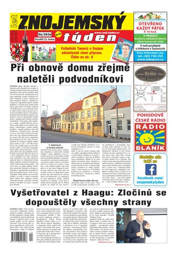 Obálka e-magazínu Znojemský týden 4/2024