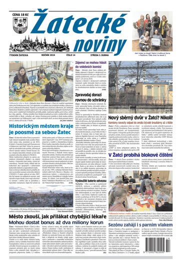 Obálka e-magazínu Žatecké noviny 14/24