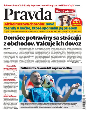 Obálka e-magazínu Pravda 26. 6. 2024