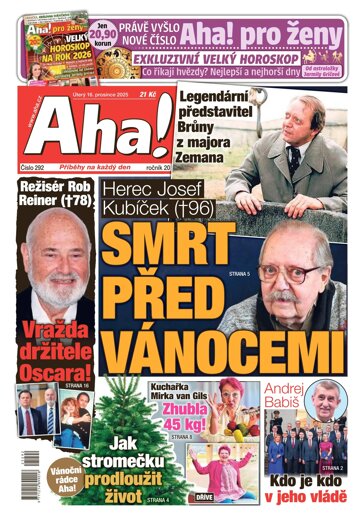 Obálka e-magazínu AHA! 16.12.2025
