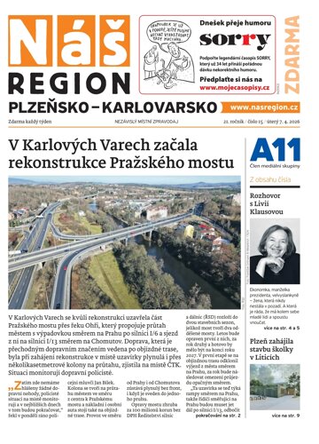 Obálka e-magazínu Náš Region - Karlovarsko 15/2026
