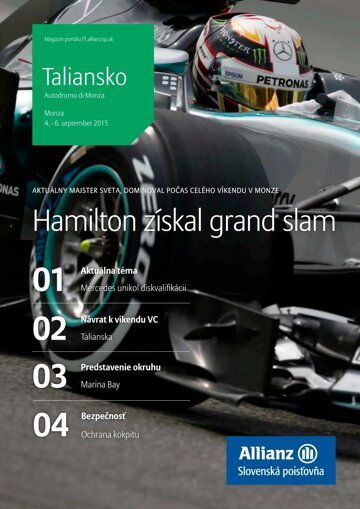Obálka e-magazínu Magazín F1 10/2015