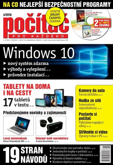 Obálka e-magazínu Počítač pro každého 4/2016