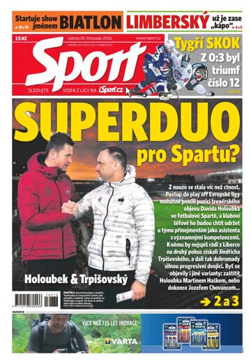 Obálka e-magazínu Sport 26.11.2016