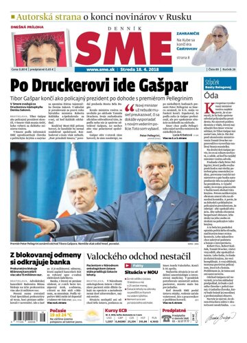 Obálka e-magazínu SME 18.4.2018