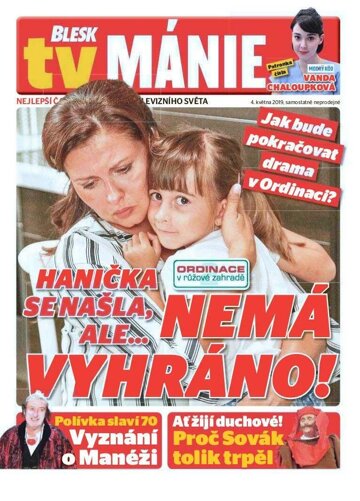 Obálka e-magazínu Blesk Tv manie 4.5.2019