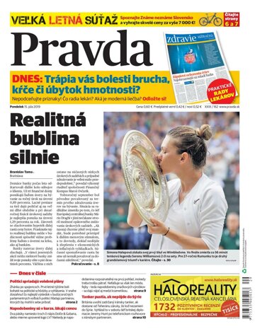 Obálka e-magazínu Pravda 15. 7. 2019