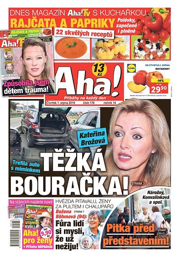 Obálka e-magazínu AHA! 1.8.2019