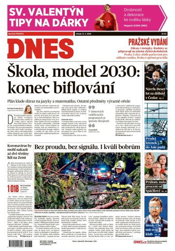 Obálka e-magazínu MF Dnes 12.2.2020