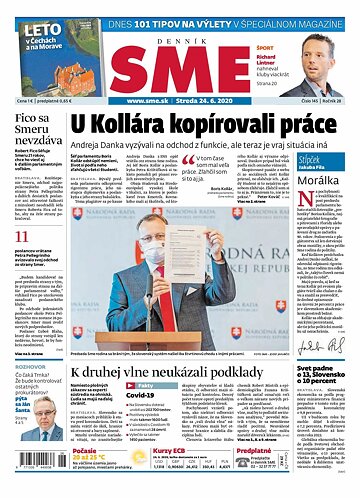 Obálka e-magazínu SME 24.6.2020