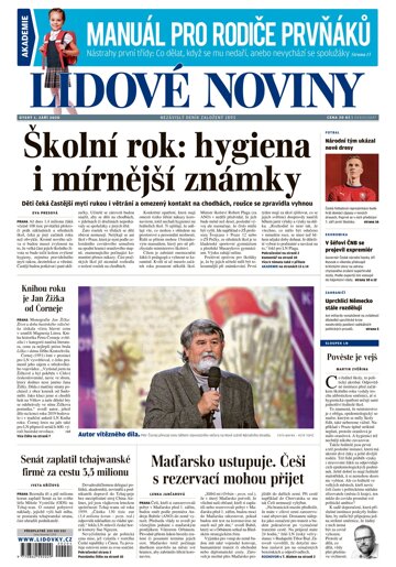 Obálka e-magazínu Lidové noviny 1.9.2020
