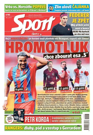 Obálka e-magazínu Sport 9.3.2021