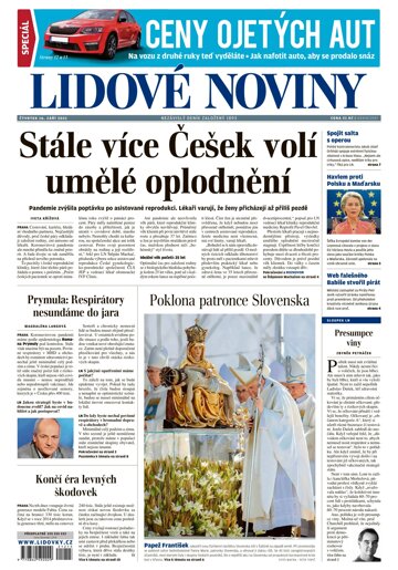 Obálka e-magazínu Lidové noviny 16.9.2021