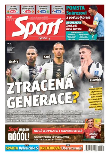 Obálka e-magazínu Sport 3.12.2022