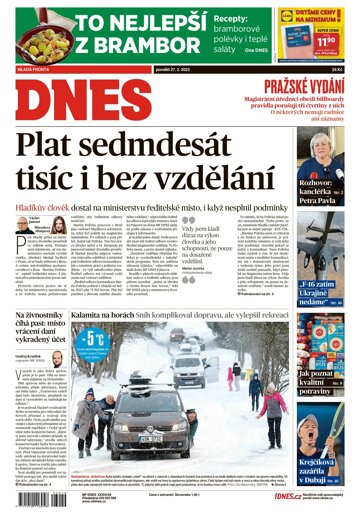 Obálka e-magazínu MF Dnes 27.2.2023