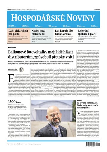 Obálka e-magazínu Hospodářské noviny 131 - 11.7.2023