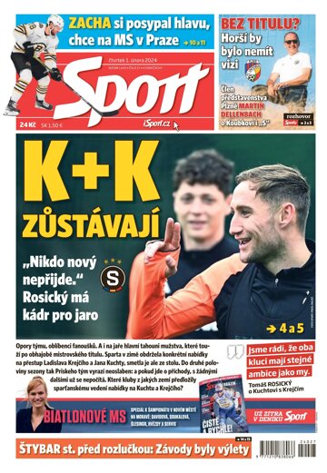 Obálka e-magazínu Sport 1.2.2024