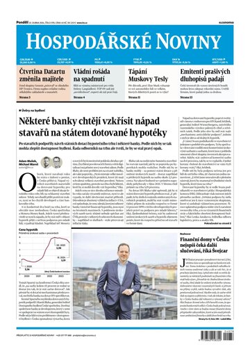 Obálka e-magazínu Hospodářské noviny 078 - 22.4.2024