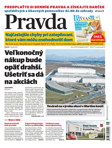 Obálka e-magazínu Pravda 15. 4. 2025