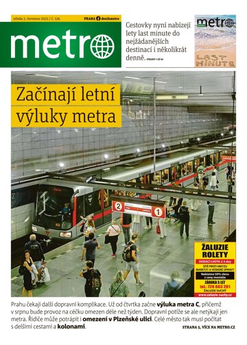 Obálka e-magazínu deník METRO 2.7.2025