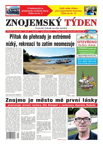 Obálka e-magazínu Znojemský týden 31/2026