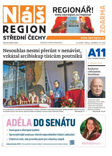 Obálka e-magazínu Náš Region - Střední Čechy 41/2026