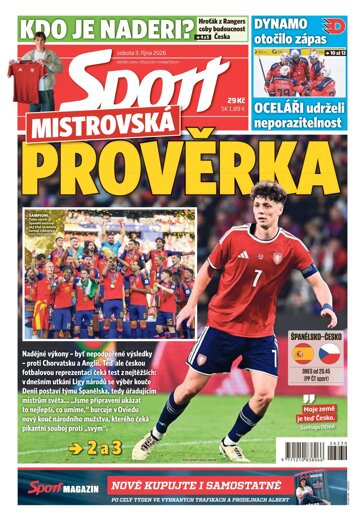 Obálka e-magazínu Sport 3.10.2026