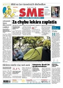 Obálka e-magazínu SME 3.10.2013