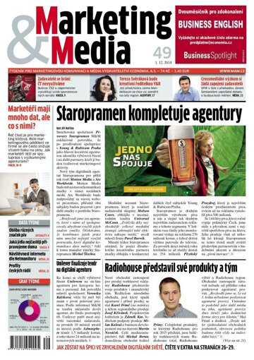 Obálka e-magazínu Marketing & Media 49 - 1.12.2014