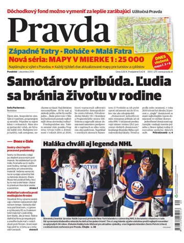 Obálka e-magazínu Pravda 1. 12. 2014