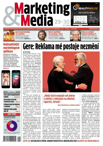 Obálka e-magazínu Marketing & Media 29-30 - 13.7.2015