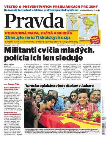 Obálka e-magazínu Pravda 12. 10. 2015