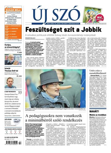 Obálka e-magazínu Új Szó 16.10.2015