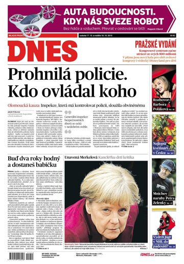 Obálka e-magazínu MF Dnes 17.10.2015