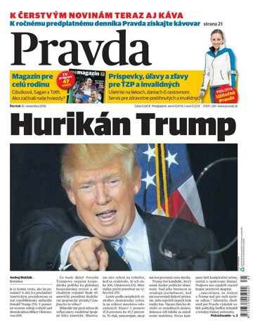 Obálka e-magazínu Pravda 10.11.2016