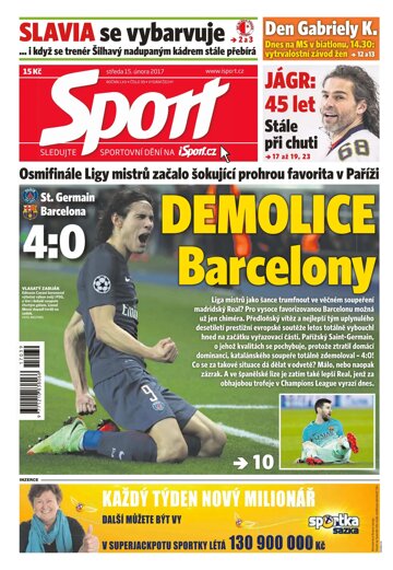 Obálka e-magazínu Sport 15.2.2017