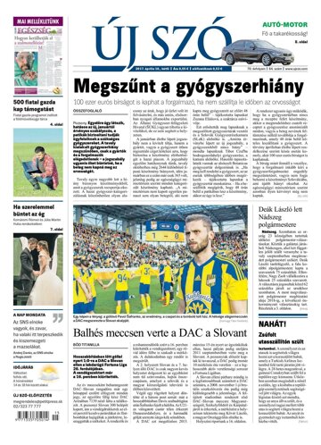 Obálka e-magazínu Új Szó 10.4.2017