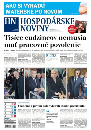 Obálka e-magazínu Hospodárske noviny 24.04.2017