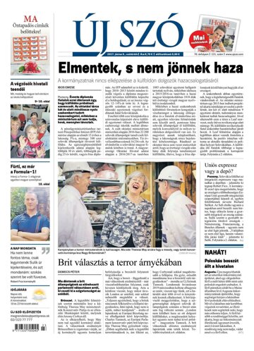 Obálka e-magazínu Új Szó 8.6.2017