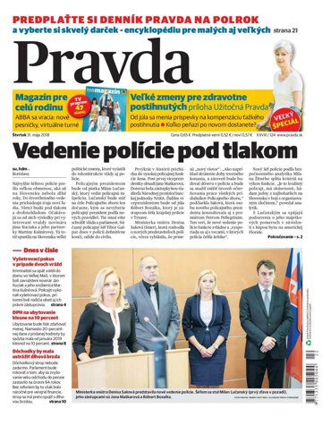 Obálka e-magazínu Pravda 31.5.2018
