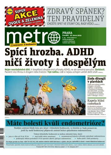 Obálka e-magazínu deník METRO 18.2.2019