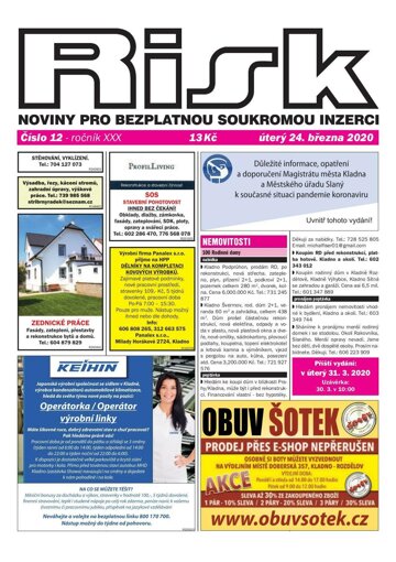 Obálka e-magazínu Risk 12/2020