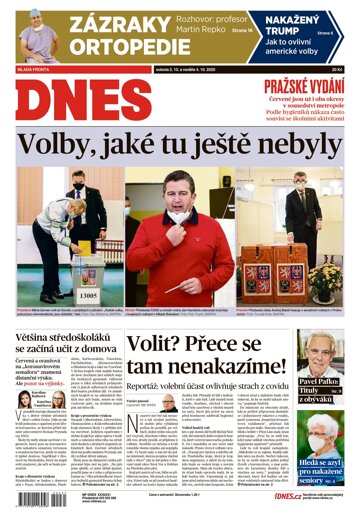 Obálka e-magazínu MF Dnes 3.10.2020