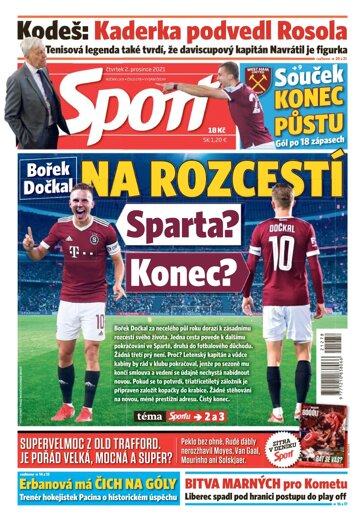 Obálka e-magazínu Sport 2.12.2021
