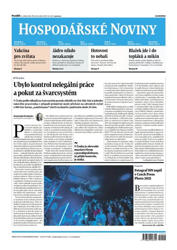 Obálka e-magazínu Hospodářské noviny 016 - 24.1.2022