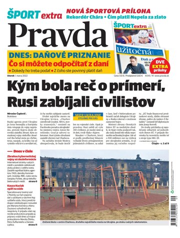 Obálka e-magazínu Pravda 1. 3. 2022