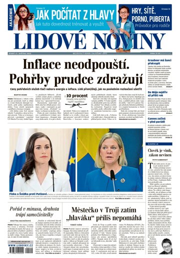 Obálka e-magazínu Lidové noviny 17.5.2022
